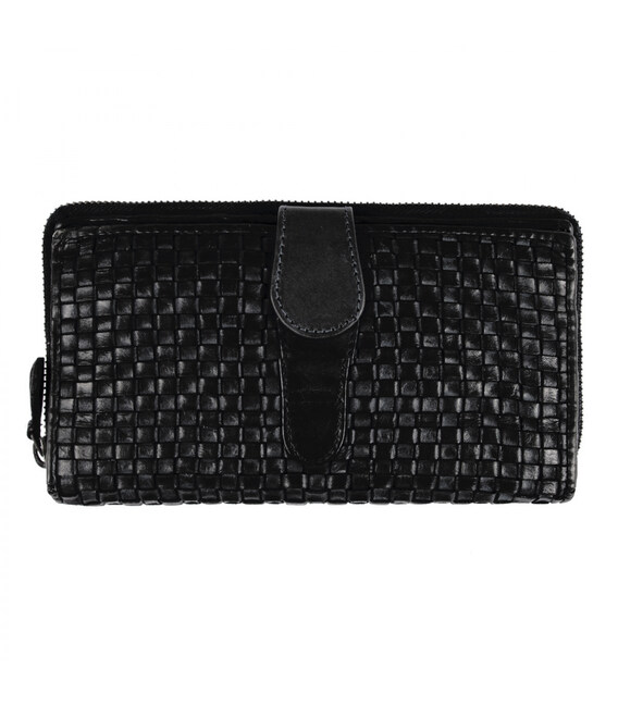 Винтажный кошелек женский Ashwood D84 Black фото, картинка, изображение