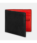 Чоловічий шкіряний гаманець Yoshi Y2378 (Black/Red)