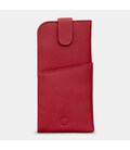Кожаный чехол для очков Yoshi Y4309 17 (Cherry Red)