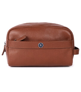 Несессер кожаный Brampton London Aqualuxe Tan (Рыжий) фото, картинка, изображение
