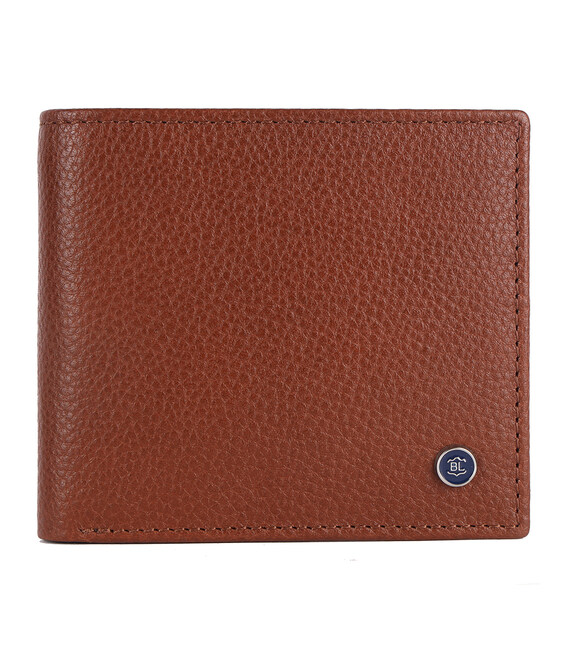Чоловічий шкіряний гаманець Brampton London Plutus Tan (Рудий) картинка, зображення, фото