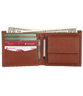 Чоловічий шкіряний гаманець Brampton London Plutus Tan (Рудий) картинка, зображення, фото
