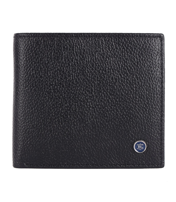 Чоловічий шкіряний гаманець Brampton London Plutus Black (Чорний) картинка, зображення, фото