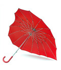 Зонт женский Fulton Heart Walker-1 UV L909 Red (Красный) фото, картинка, изображение