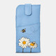 Кожаный чехол для очков Yoshi Y4309 (Bee Happy Blue) фото