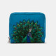 Жіночий шкіряний гаманець Yoshi Y1261 Peacock Plume (Petrol Blue) картинка, зображення, фото