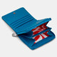 Женский кожаный кошелек Yoshi Y1261 Peacock Plume (Petrol Blue) фото