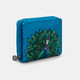 Жіночий шкіряний гаманець Yoshi Y1261 Peacock Plume (Petrol Blue) картинка, зображення, фото