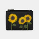 Жіночий шкіряний гаманець Yoshi Y1321 Sunflowers (Black) картинка, зображення, фото