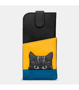 Шкіряний чохол для окулярів Yoshi Y4309 (Cat Colour Block) картинка, зображення, фото
