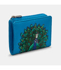 Жіночий шкіряний гаманець Yoshi Y1275 Peacock Plume (Petrol Blue) картинка, зображення, фото