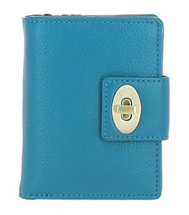 Жіночий шкіряний гаманець Ashwood Y60 Turq (Синій) картинка, зображення, фото