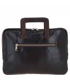 Сумка чоловіча для ноутбука 13 Ashwood PL45 Brown (Темно-коричневий) картинка, зображення, фото