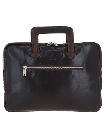 Сумка чоловіча для ноутбука 13 Ashwood PL45 Brown (Темно-коричневий) картинка, зображення, фото