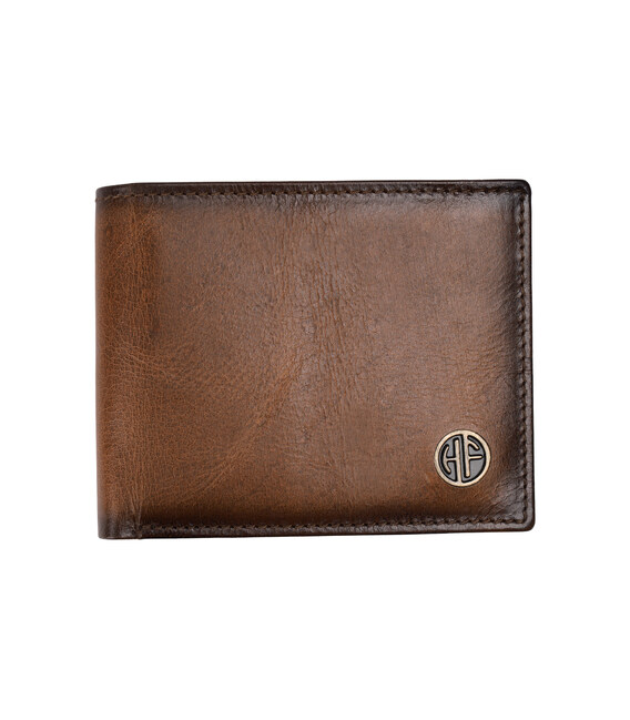 Чоловічий шкіряний гаманець Hammonds Flycatcher HF594 Ombre Tan (Коричневий) картинка, зображення, фото