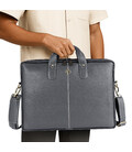Сумка шкіряна для ноутбука 15 Hammonds Flycatcher LB106 Grey (Серый) картинка, зображення, фото
