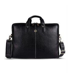 Сумка шкіряна для ноутбука 15 Hammonds Flycatcher LB106 Black (Чорний) картинка, зображення, фото