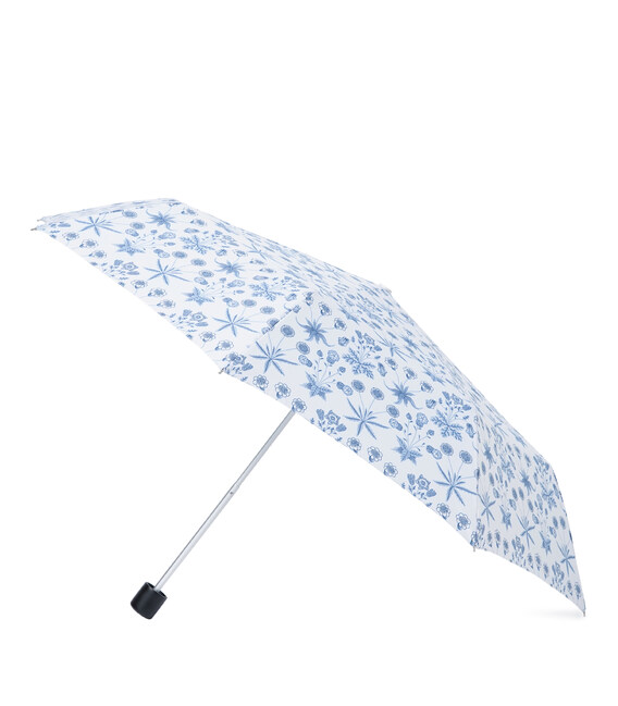 Женский зонт Fulton L907-041826 Morris & Co Minilite-2 UV Daisy Blue Ivory фото, картинка, изображение