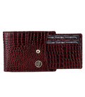 Чоловічий шкіряний гаманець Hammonds Flycatcher HF502 Croc Brown (Коричневий) картинка, зображення, фото