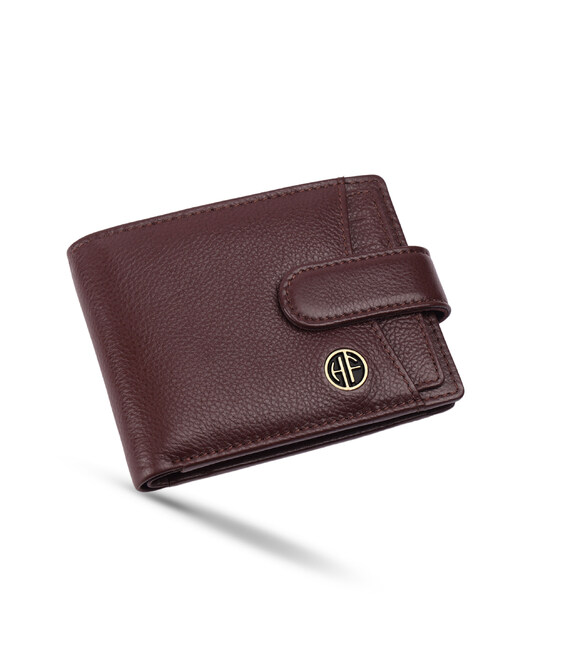 Чоловічий шкіряний гаманець Hammonds Flycatcher HF502 Redwood Brown (Коричневий) картинка, зображення, фото