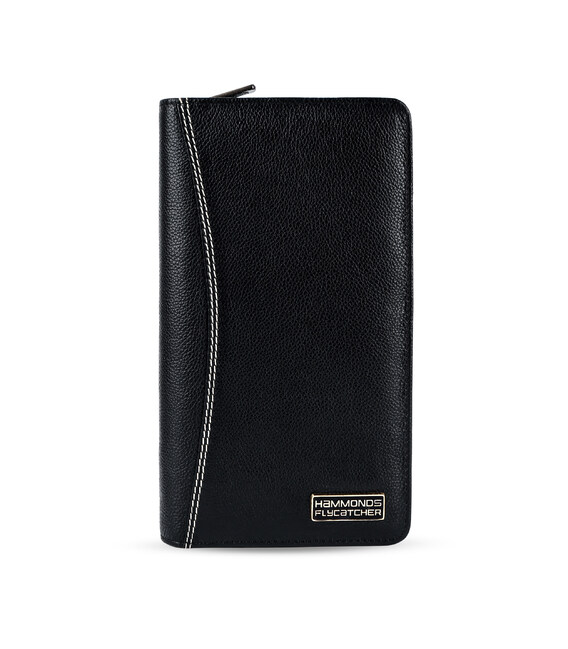 Дорожнє шкіряне портмоне Hammonds Flycatcher PH601 Black (Чорний) картинка, зображення, фото