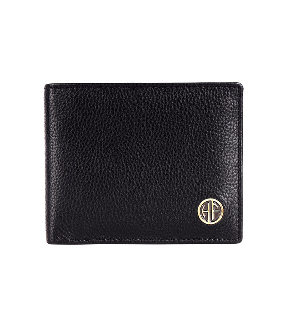 Чоловічий шкіряний гаманець Hammonds Flycatcher HF594 Black (Чорний) картинка, зображення, фото