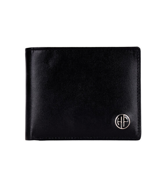 Чоловічий шкіряний гаманець Hammonds Flycatcher HF595 Black (Чорний) картинка, зображення, фото