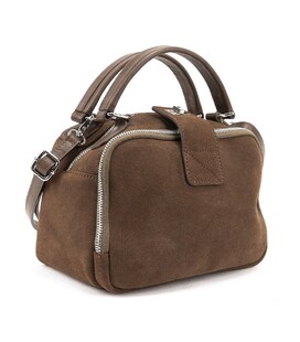 М'яка замшева сумка на два відділи з ручкою Firenze Italy F-IT-1045DB-Y картинка, зображення, фото