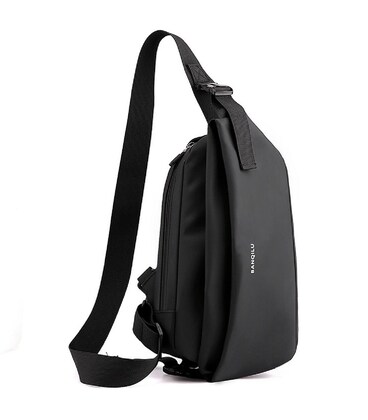 Сумка слінг текстильна чорного кольору Confident AT05-T-413A картинка, зображення, фото