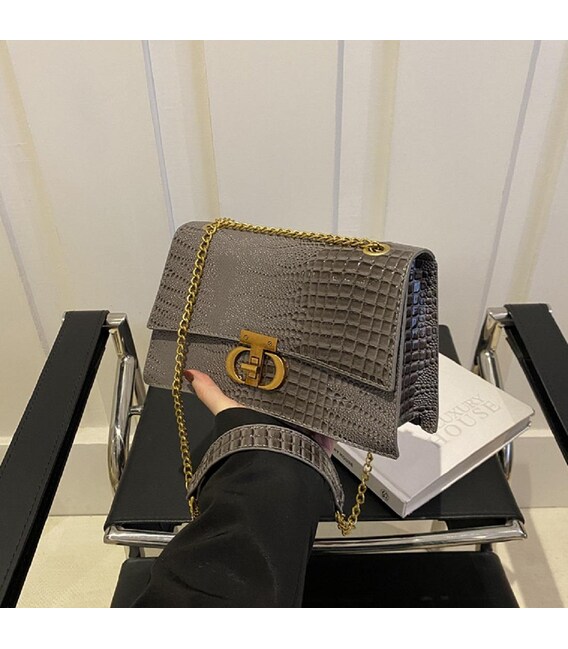 Сумочка на цепочке каркасная через плечо Lilly P4-6536G фото, картинка, изображение