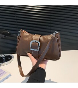 Удлиненная сумка через плечо из эко-кожи Lilly P2-8577-1DB фото, картинка, изображение