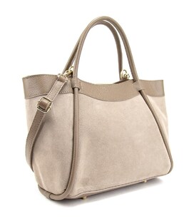 Замшева жіноча сумка з шкіряною вставкою Firenze Italy F-IT-7668T фото, картинка, изображение