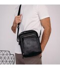 Барсетка чоловіча шкіряна через плече Tiding Bag M5608-1A картинка, зображення, фото