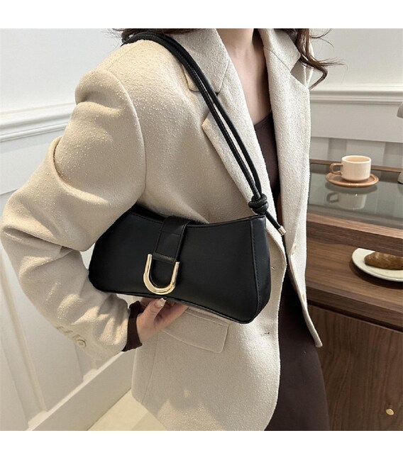 Кросбоді з еко-шкіри чорне Lilly P2-6718A картинка, зображення, фото