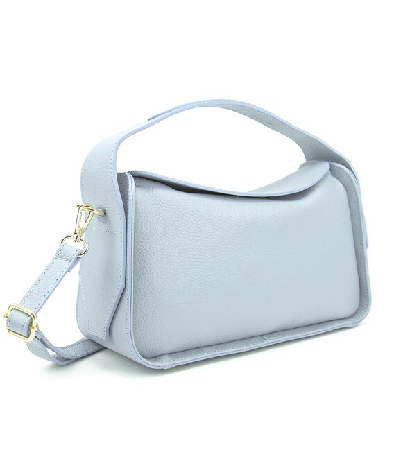 Містке шкіряне блакитне кросбоді Firenze Italy F-IT-9570BL картинка, зображення, фото