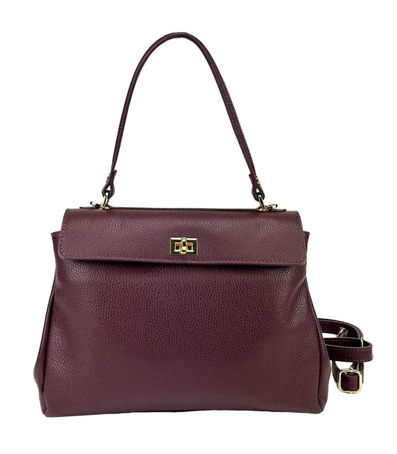 Класична шкіряна сумка через плече Firenze Italy F-IT-777BO картинка, зображення, фото