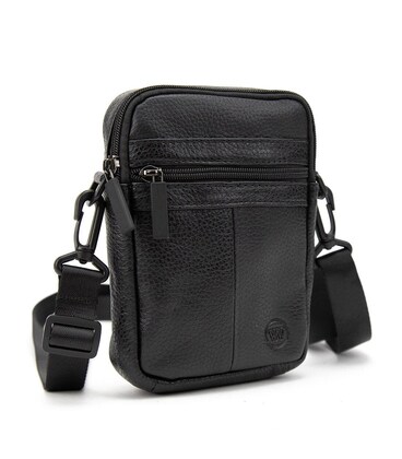 Маленька чоловіча сумка через плече шкіряна Ruff Ryder RR-001A картинка, зображення, фото