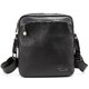 Чоловіча шкіряна сумка через плече чорна Tiding Bag SM8-9686-4A картинка, зображення, фото