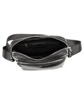 Чоловіча шкіряна сумка через плече чорна Tiding Bag SM8-9686-4A картинка, зображення, фото