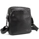 Мужская кожаная сумка через плечо черная Tiding Bag SM8-9686-4A фото