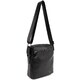 Мужская кожаная сумка через плечо черная Tiding Bag SM8-9686-4A фото