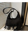 Містка замшева сумка з бахромою Lilly P2-9352A картинка, зображення, фото