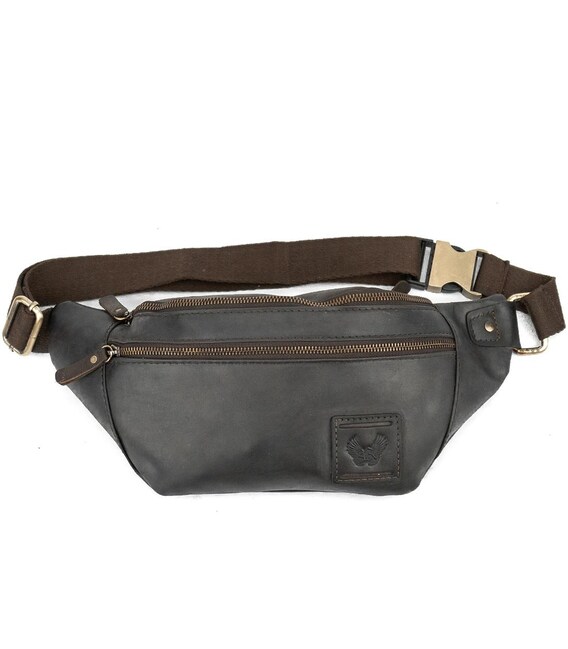 Чоловіча сумка на пояс зі шкіри Ruff Ryder RR-4338DB картинка, зображення, фото