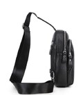 Мужской черный кожаный слинг на плечо Tiding Bag A25F-1922A фото, картинка, изображение
