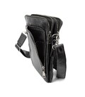 Месенджер класичний чорий в гладкій шкірі Tiding Bag 8009A картинка, зображення, фото