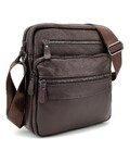 Чоловіча шкіряна сумка через плече Tiding Bag M56-9981C картинка, зображення, фото