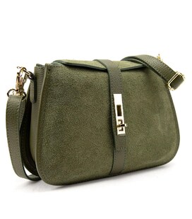 Женское замшевое кроссбоди на застежке Firenze Italy F-IT-9895OL фото, картинка, изображение