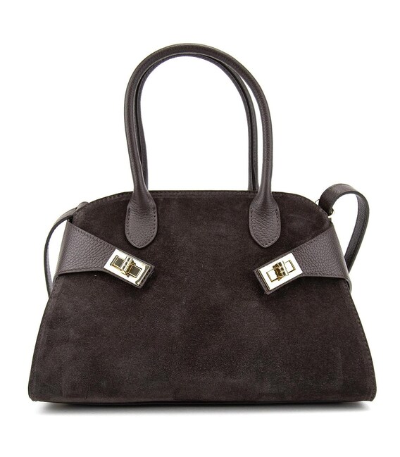 Сумка жіноча класична невелика замшева Firenze Italy F-IT-7688-1DB-S картинка, зображення, фото