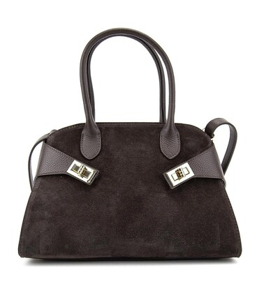 Сумка жіноча класична невелика замшева Firenze Italy F-IT-7688-1DB-S картинка, зображення, фото