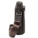 Мужская кожаная сумка через плечо коричневая Tiding Bag SM8-9686-4C фото